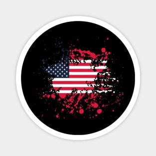 American Flag Splash Magnet